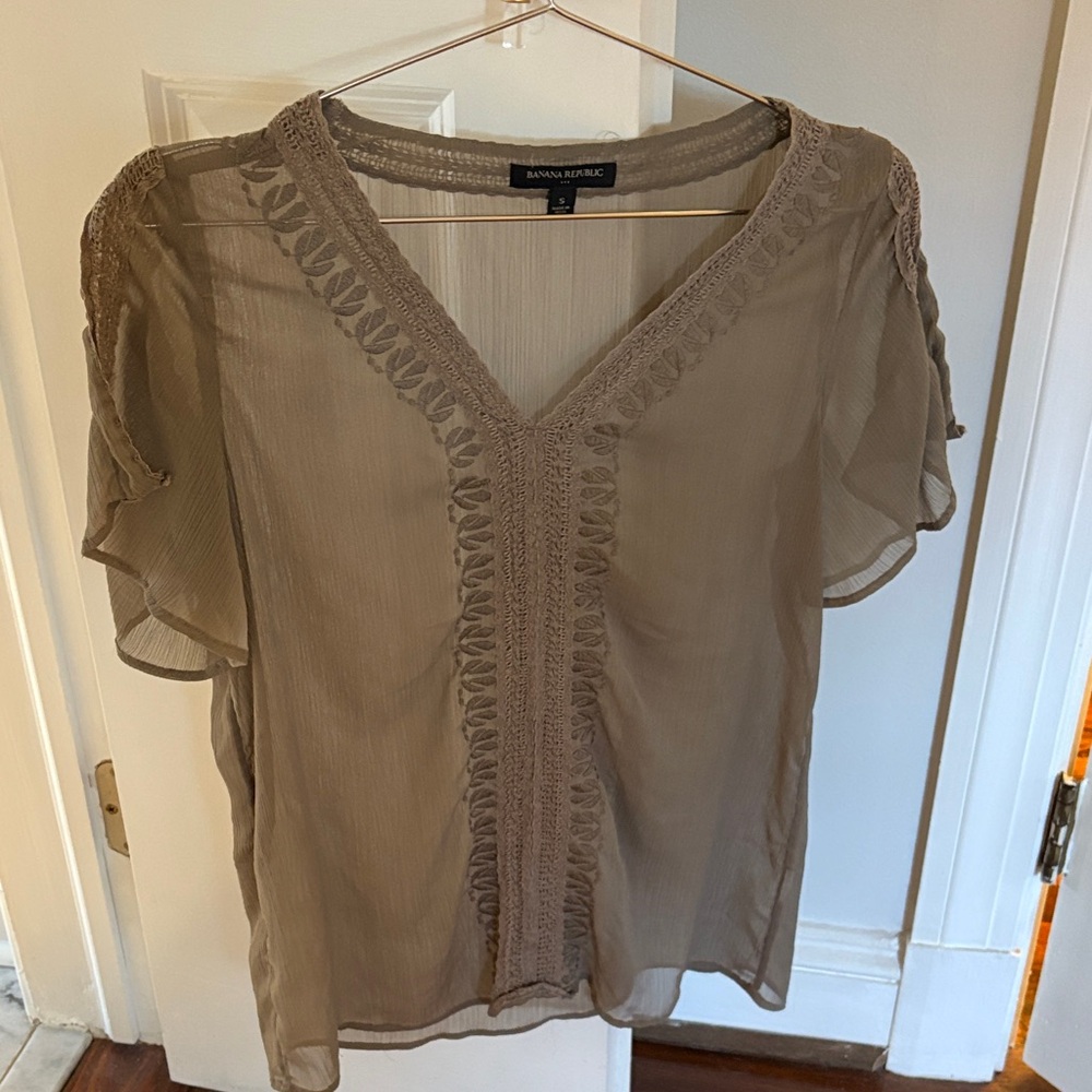 Banana Republic Women's Sheer Blouse